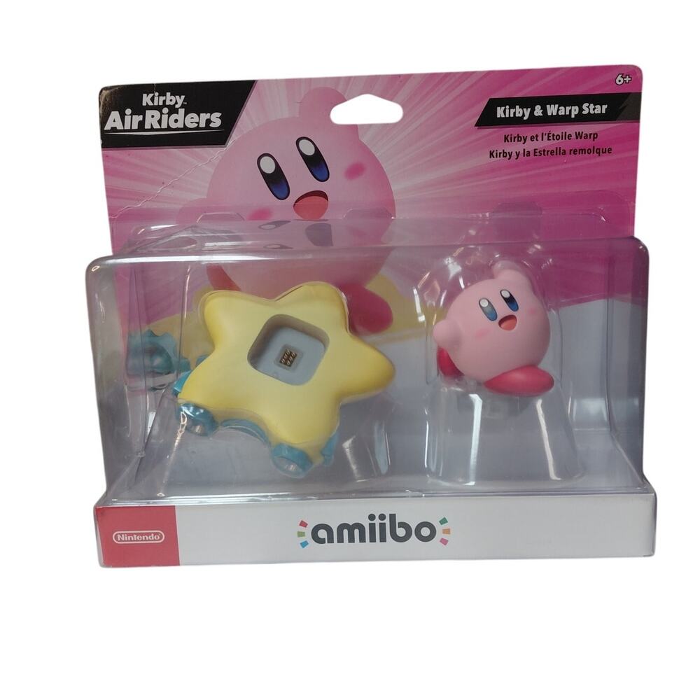 NWT Nintendo Kirby & Warp Star Amiibo Kirby Air Riders Series NEW